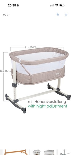 Beistellbett vivaldi beige - vivaldi,,