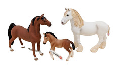 Schleich 3 Pferde Set Shire Stute 13735 America Wallach 13913 Andalusier 13822