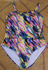 HEINE Badeanzug rosa grün