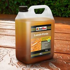 NATUR Holzschutz LEINÖL- FIRNIS 5L Holzöl  Gekocht Leinölfirnis Holz Möbel Lasur