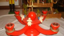alter Adventsleuchter mit  Engel   1970 Erzgebirge