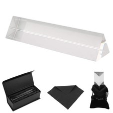 K9 Kristall Prisma Dreieck - 15cm Fotografie Glas Prisma Spektrometer mit Tasche