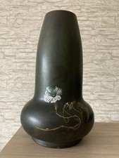 Jugendstil Keramik Vase  Prunkwinde Clement Massier Golfe-Juan um 1890-95.