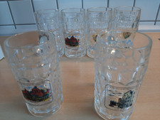 6 x 0,25 l Biergläser rastal Kronen Seidel Marburger Brauerei (1)