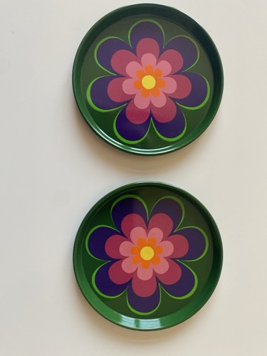 Zwei untersetzer vintage 70er - vintage,