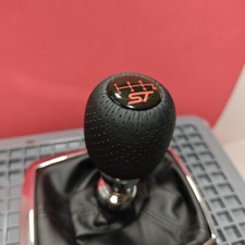 ST SPORT LEDER 6-Gang SCHALTKNAUF für FOCUS MK2 MK3 MK4 FIESTA MK7 MK8 RS 2.5 LZ