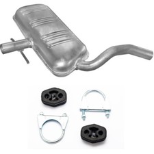 Mittelschalldämpfer Auspuff für VW Golf 3 III Vento 2.0-2.8  + Anbausatz