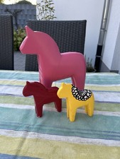 3 Dala Pferde IKEA  27 cm Und 13 cm