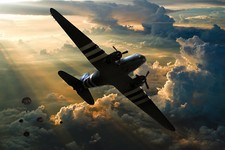 BBMF Dakota über Wolken