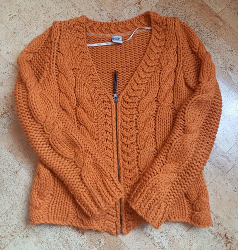 Strickjacke orange - strickjacke,,