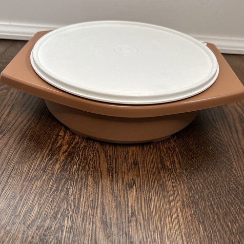 Vintage brown tupperware - vintage,