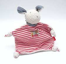 Sigikid Hund Hase rot weiß Streifen Frottee Kuscheltuch Schmusetuch 45570