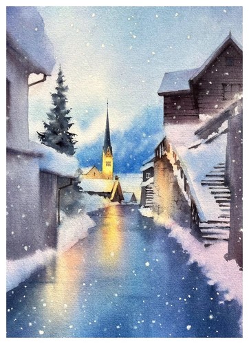 Originales gemälde aquarell - originales, gemälde,