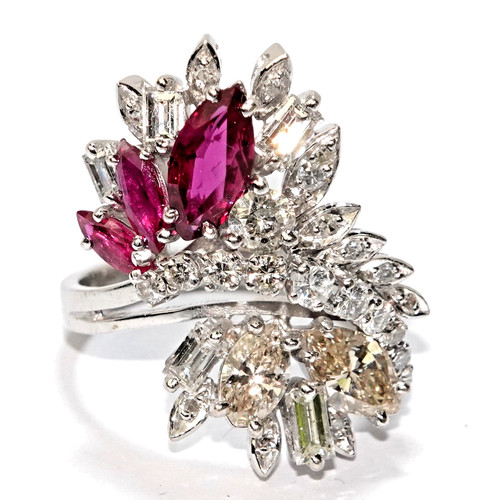 Ring gold diamanten 66ct - diamanten, 2,66ct