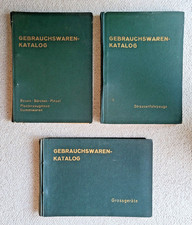 3x DDR Katalog Gebrauchswaren 1958 Großgeräte, Plaste- u. Gummiwaren, Fahrzeuge