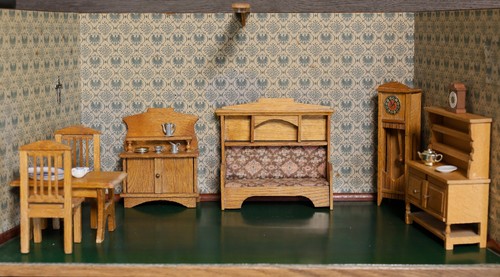 Antike jugendstil puppenstube - jugendstil,