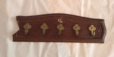 Hakenleiste Geschirrtuch Halter Schlüsselbrett Kunststoff 5 Haken Vintage 50er