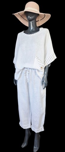 Leinen sommeroutfit teiler - leinen, 2-teiler