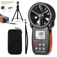 Digitales Windmesser Anemometer MAX/MIN/AVG 30M/S Windgeschwindigkeit Temperatur