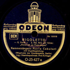 MARIA CEBOTARI "Rigoletto" Wenn ich an Festestagen / Teurer Name  78rpm  S7173