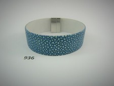 936) Rochenleder Armband 2 cm Breit mit Edelstahl Verschluss 