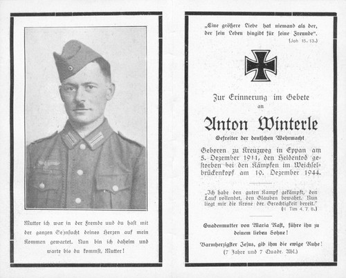 Wk2 sterbebild deathcard - wk2,