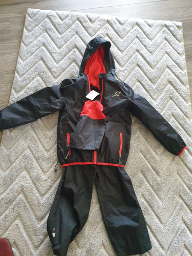 Regenanzug schwarz rot - regenanzug,, schwarz-rot