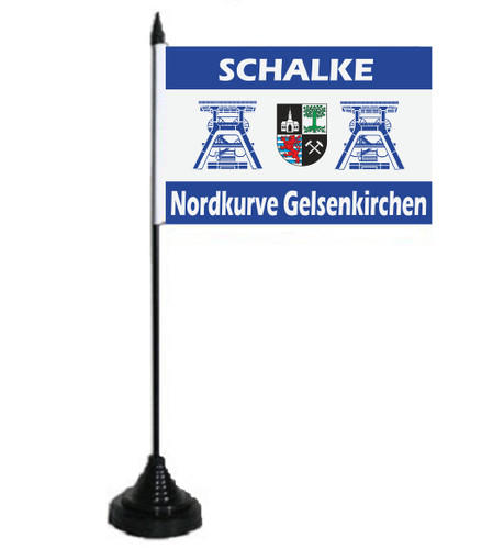 Tischflagge schalke nordkurve - tischflagge,