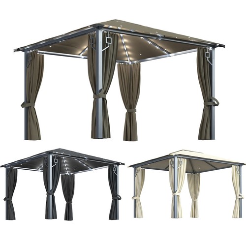 Alu gartenpavillon led - alu,
