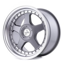 18 Zoll K3 Tiefbett Alufelgen 8,5+10x18 5x100 ET30-22* in grau für Audi Seat VW