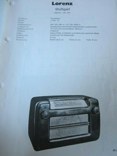 Schaltplan radio lorenz - schaltplan,