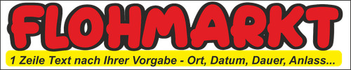 Banner flohmarkt - banner,