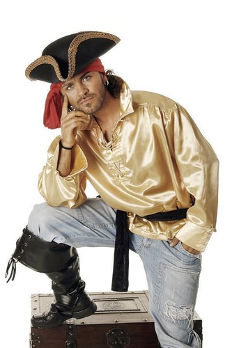 Piratenhemd gold piraten hemd - piratenhemd,