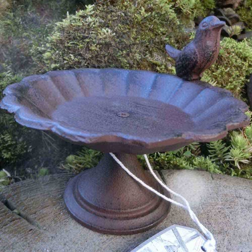 Vogeltränke gusseisen vogel - vogeltränke,