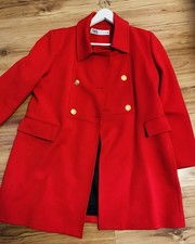 ZARA Damen Wintermantel Rot
