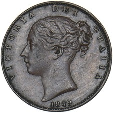 1849 Farthing - Victoria