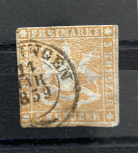 Württ 1857 kr aus - ad, 3