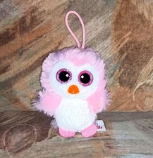 Nici Glubschi Plüsch Anhänger Eule Uhu Glitzer Rosa NEU (ohne Etikett)! 9 cm