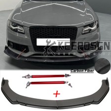 Frontlippe Vorne Stoßstange Spoiler Tuning CARBON für Audi A4 B6 B7 B8 B9 Avant