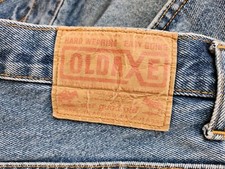 OLDAXE Jeans Blue Bleached W36 L32 * tolle Waschung 
