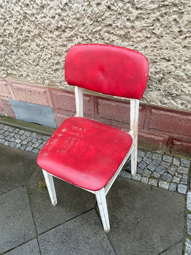 Alter stuhl ddr - mit, polster