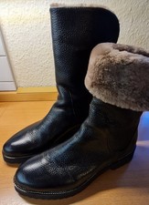 Mannori Stiefel Damen mit Lammfellfutter, Reißverschluss, Gr. 41
