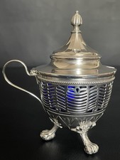 Antiker Senftopf Versilbert