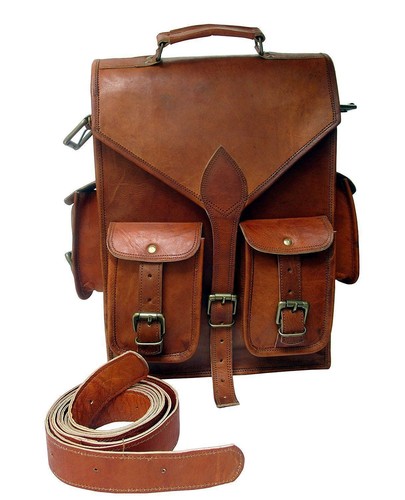 Vintage leder rucksack - vintage,