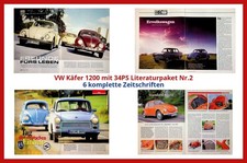 VW Käfer 1200 mit 34PS Literaturpaket Nr.2 - 7 komplette Zeitschriften