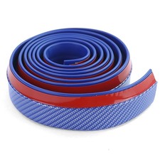 Front Spoiler Lippe Seitenschweller universal flexibel 2,5mx5cm Carbon Look Blau