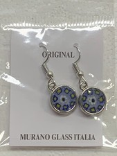 Orive srl. Ohrringe Original Murano Glass Italia zum Stecken/Einhängen 12/30 mm