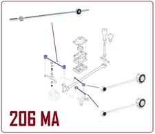 3x Schaltstangen Wählstangen