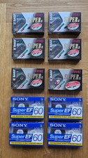 Originalverpackt Leerkassetten BASF Chrome Super II 90 und SONY Super EF 60 NEU