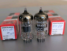 Pair ECC88 Standard Brand tubes Röhren Valvola 6922 E88CC